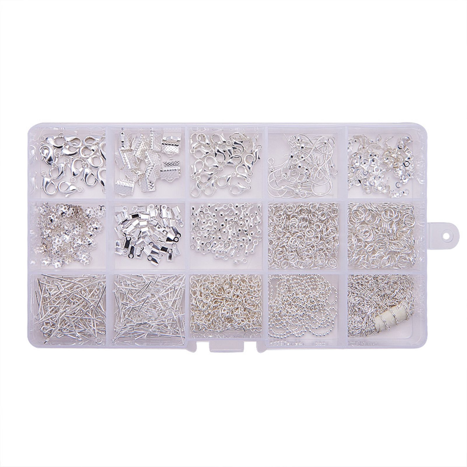 15 Grids/Box Exquisite Sturdy Neckle Brelets Chain DIY Handmade Jewelry Kits cessoies