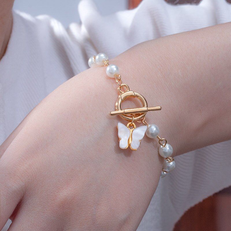 Women Bracelet Simple Versatile Pearl Korean Bracelet Ladies Fashion Bracelet Ins Fashion Jewelry Portrait Pendant Bracelet