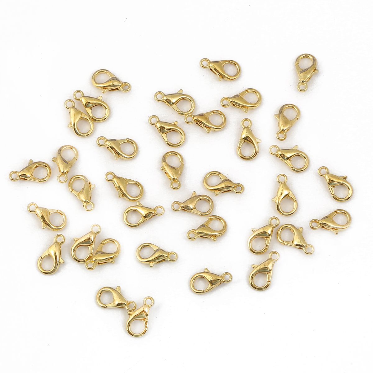 20-50Pcs/Bag Alloy Lobster Clasps Hooks Chain For Bracelet Necklace DIY Jewelry Making Findings Supplies