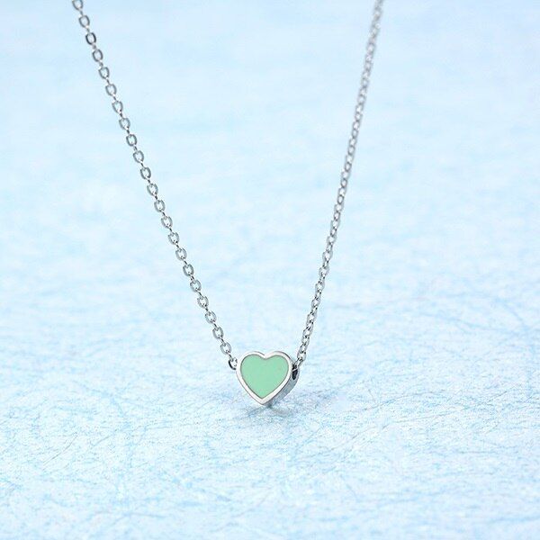SHE WEIER chain choker heart pendant necklace women chocker neckless heart necklace stainless steel jewelry accessories