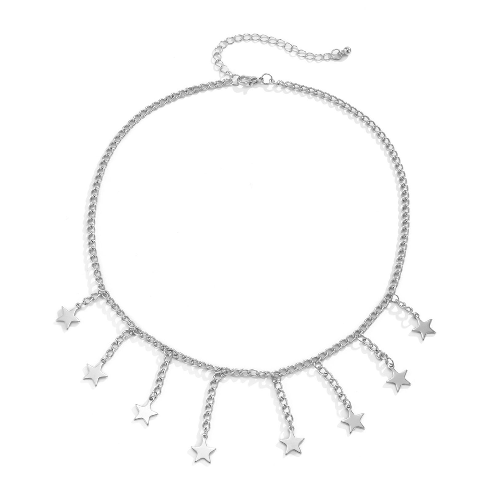 Pendant Choker Simple Stylish Pendant Star Tassels Neckle