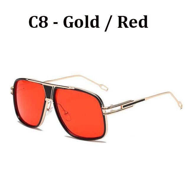 615 C82021 Luxury Brand Women mach one Sun Glasses Oversized Men Sunglasses Square retro Oculos de sol Male UV400 Mirror Eyewea