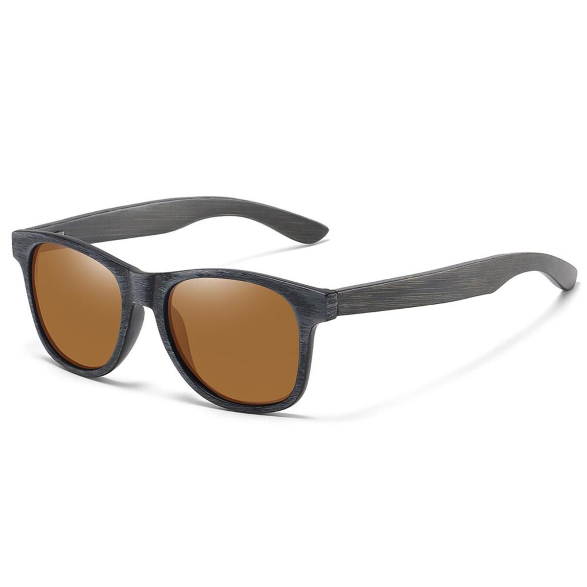 BrownEZREAL Handmade Bamboo and Wood Sunglasses Polarized Protection Men's Sunglasses Global Hot Simple With Wooden Sunglasses Box
