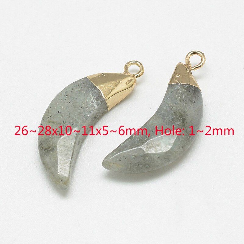 10pcs Natural Labradorite Stone Pendants DIY Jewelry Accessories Making Necklaces Crafts Moonstone Sunstone Charms Irregular