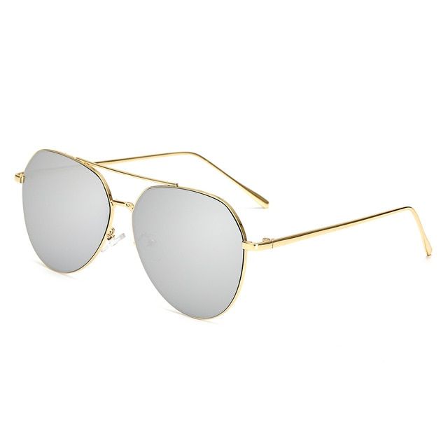 Mirror Sunglasses For Women 2021 Retro Glasses Women's Sunglasses Metal Points Polit Sun Glasses Lunettes femme oculos UV400
