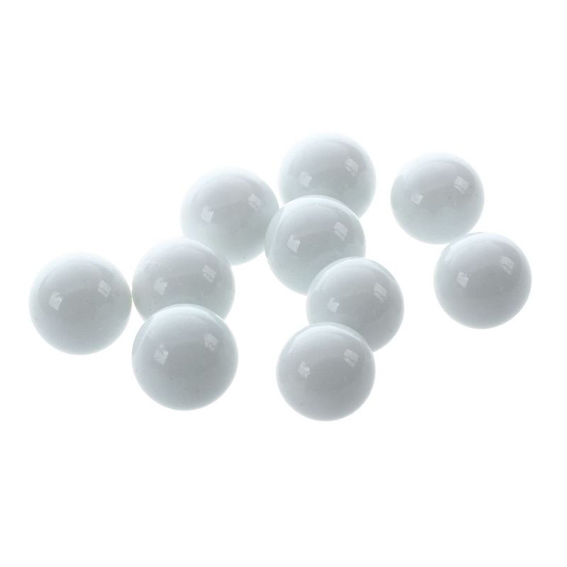10 Pcs Marbles 16Mm Glass Marbles Knicker Glass Balls Decoration Color Nuggets Toy Green & White & Black(3Set)