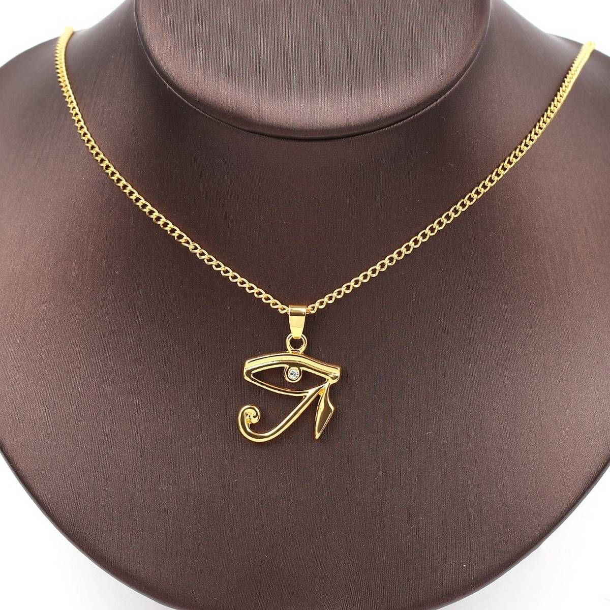 Horus Eye Necklace, Eye Of Horus, Ra Eyes Necklace, Eyes Of Ra, Gold Filled Horus Necklaces, Golden Horus Layering Necklaces