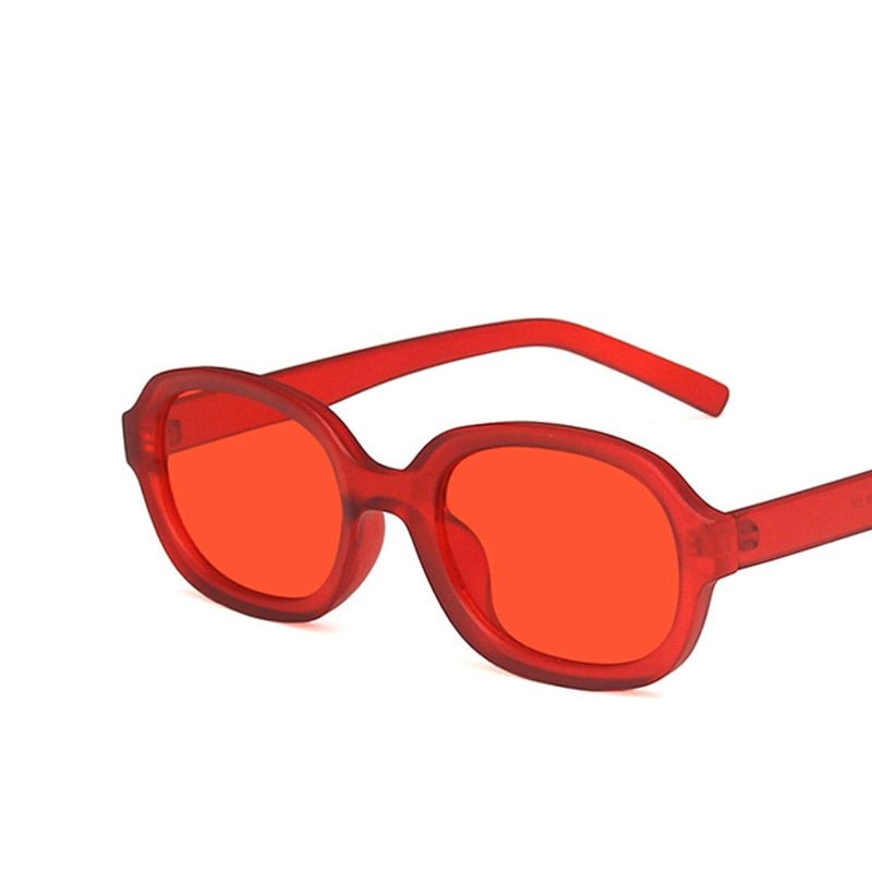 RdeRedYoovos Oval Women Sunglasses Small Frame Sunglasses Women Vintage Eyewear Brand Designer Sun Glasses Women Hip-Hop Men Okulary