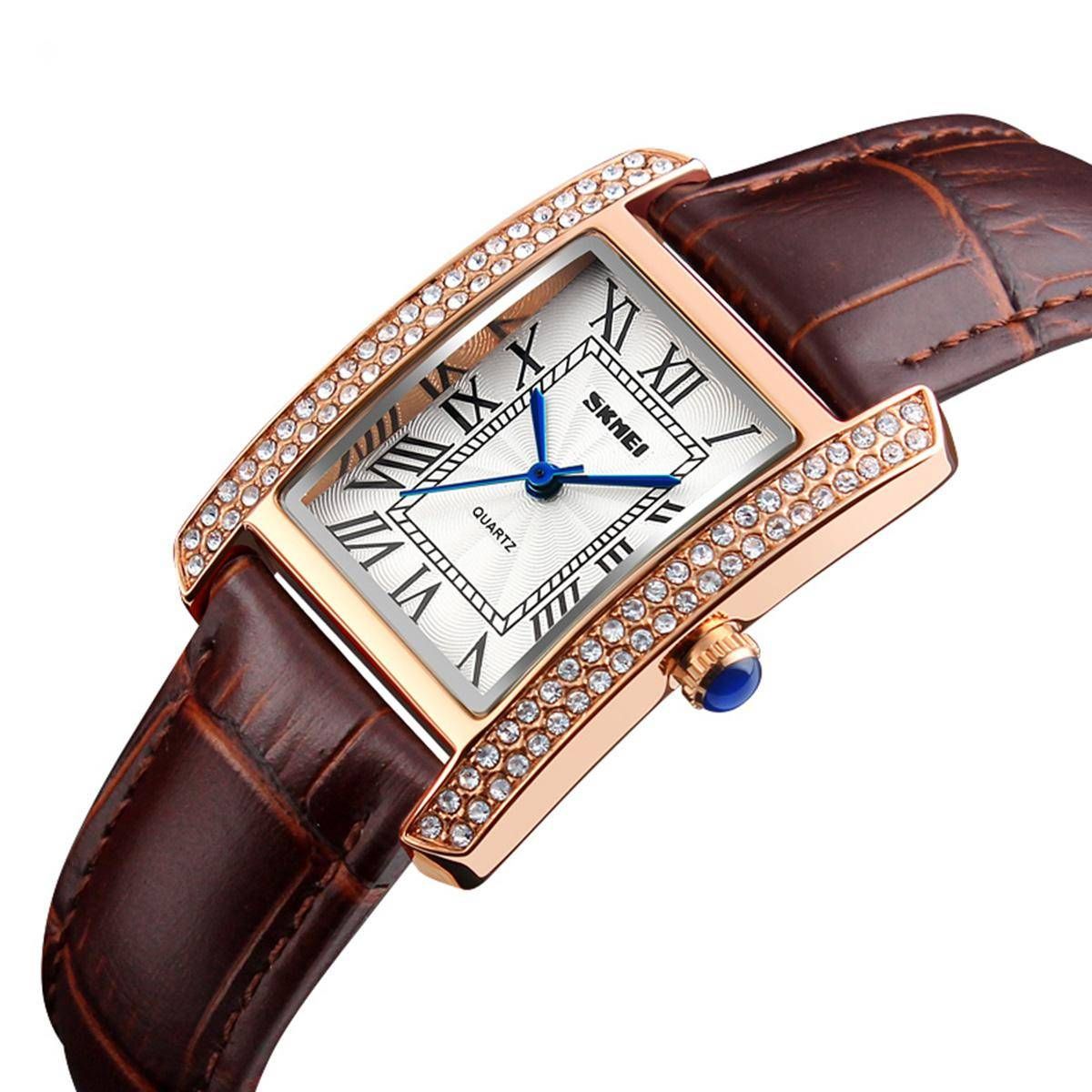Skmei 1281 Fashion Watch For Women - Gold & Coffee - Watch For Women