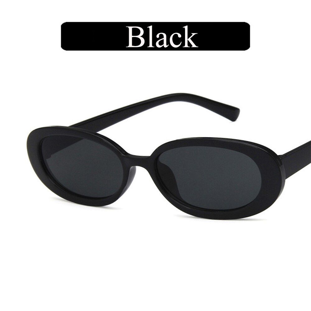 C2-Black2021 Stylish Oval Men Sunglasses Women Male Vintage Retro Frame UV400 Female Ladies Sun Glasses Unisex Eyewear Okulary