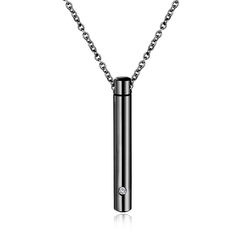 Engrave Name Stainless Steel Angel and Wing Necklace Cremation Jewelry Ash Urn Necklaces Memorial Keepsake Funnel Pendant