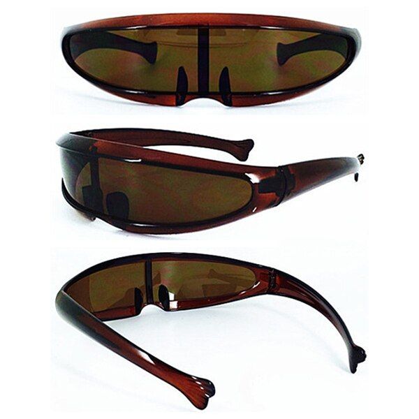 tea frame teaX-men Individuality Sunglasses Gray Mercury Lens Laser Glasses Travel Windproof Sun Glasses Robots Eyewear Goggle