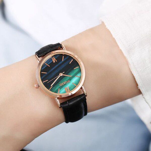 Luxury Green Dial Bracelet Watches For Women Fashion Rose Gold Ladies Business Casual Dress Watch Relogio Feminino