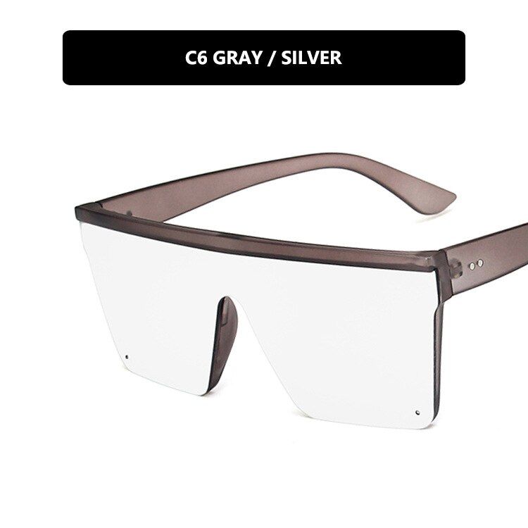 touhui-slivernew arrival 2020 futuristic sunglasses women men mirror sliver rectangle driving glasses orange purple oculos de sol feminino