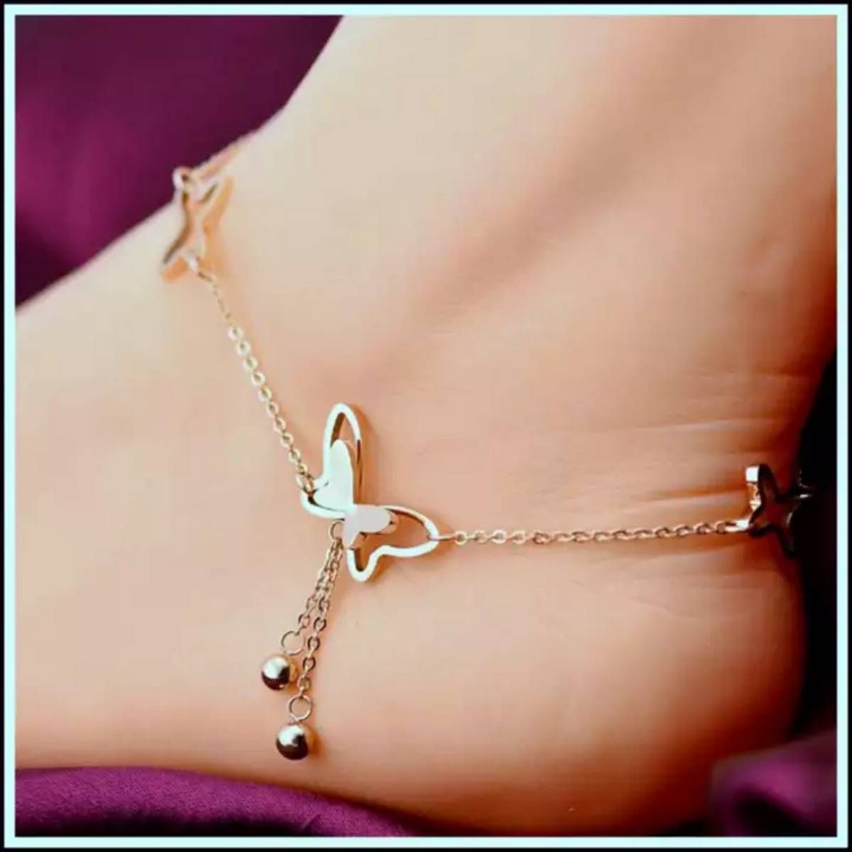 Butterfly payel (Anklet) for Women