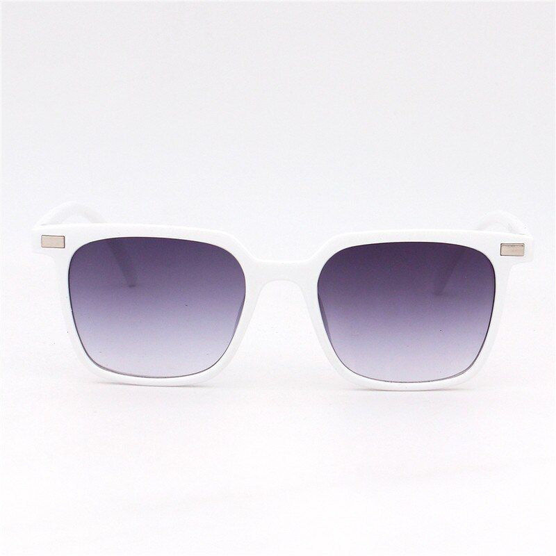 White GrayRBRARE Lovely Square Sunglasses Child Cute Wild Gradient Sunglasses Personality Baby Anti-UV Street Beat Glasses For Kid