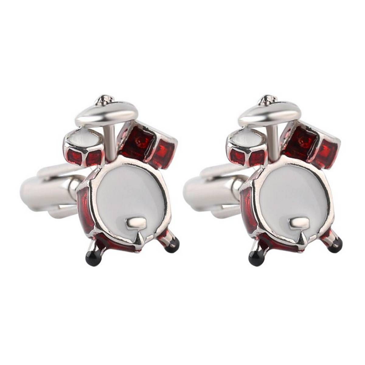 Drum Shape Cufflinks Cuff Button Party Formal Suit Accessories