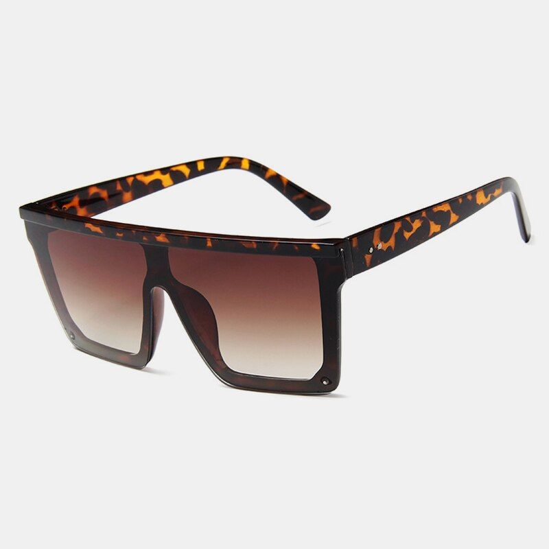 C2 Leopard-BrownROYAL GIRL 2020 Fashion Square Oversized Sunglasses Women Brand Designer Driving Travel Glasses Trend Colorful SS468