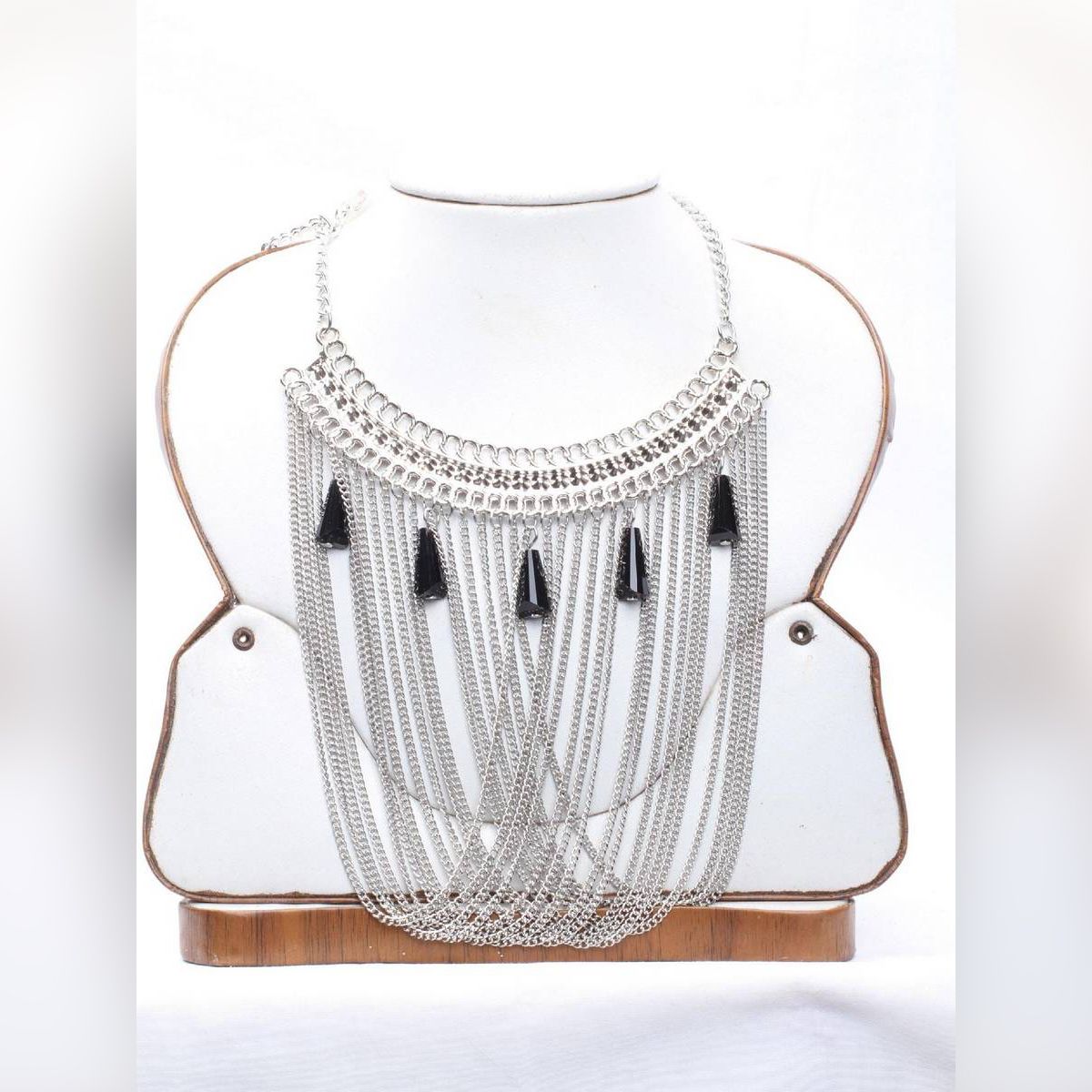 White Alloy Necklace for Women