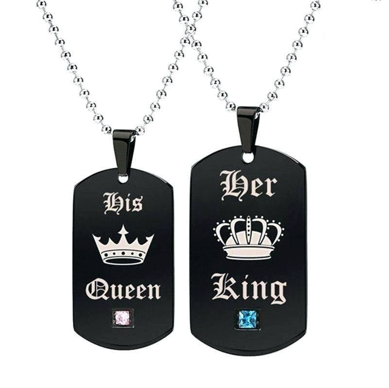 Her king his রানী স্টেইনলেস স্টিল কাপল
