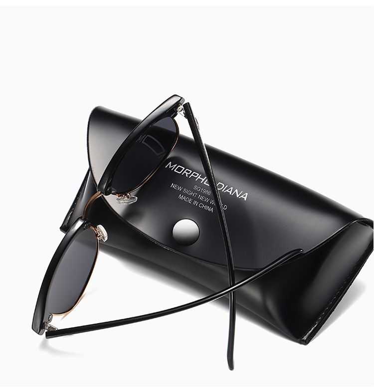 Hipe Black Round Sunglasses For Men And Women