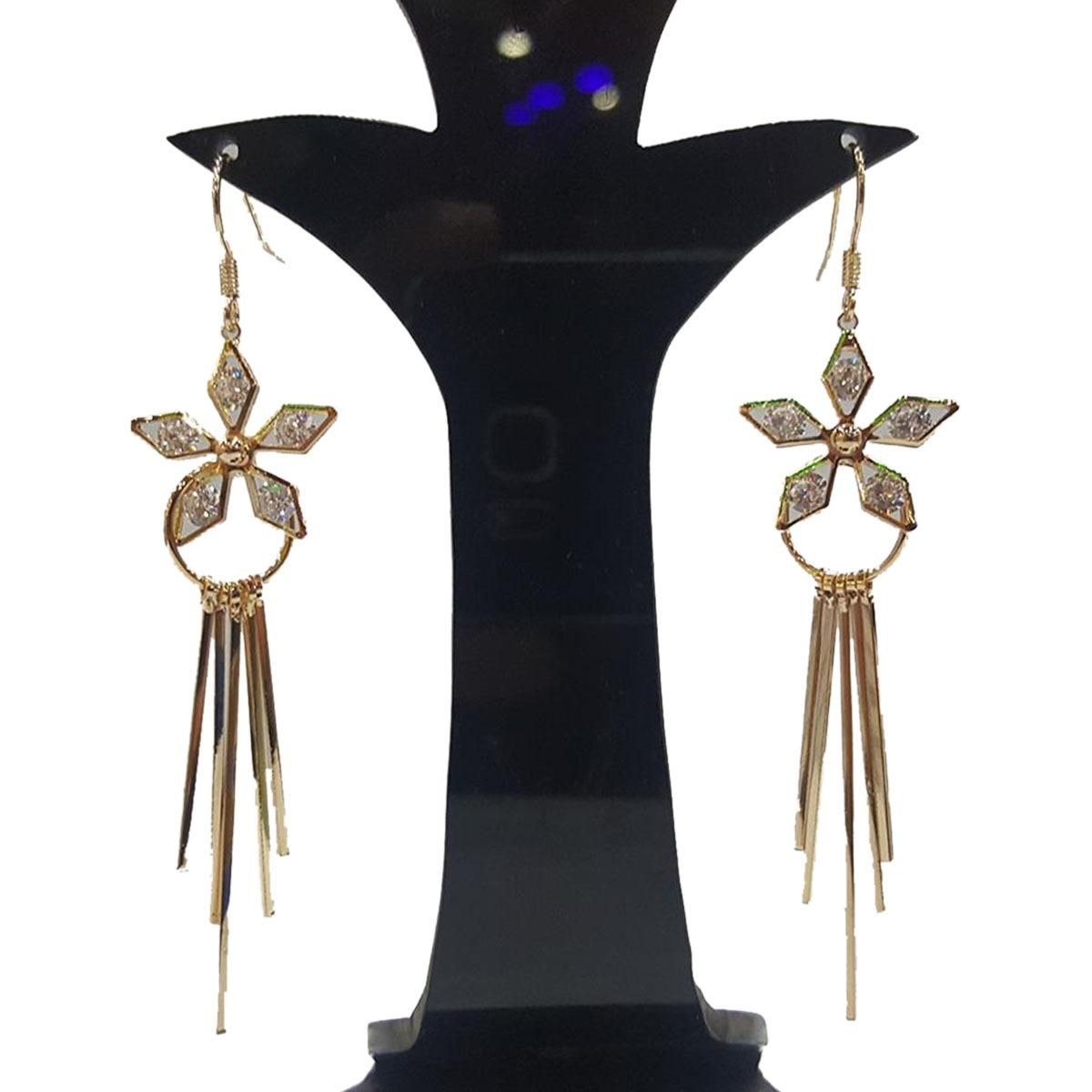 Golden Alloy Ear Ring For Women