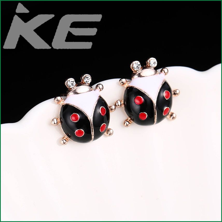 E250 Fashion Cute Ladybug Beetle Stud Earrings Female Earrings for gilrs for women low price