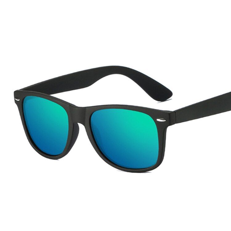 GreenHigh Quality Sunglasses Men Polarized Sunglasses Men Driving Mirrors Coating Points Black Frame Eyewear Sun Glasses Male UV400