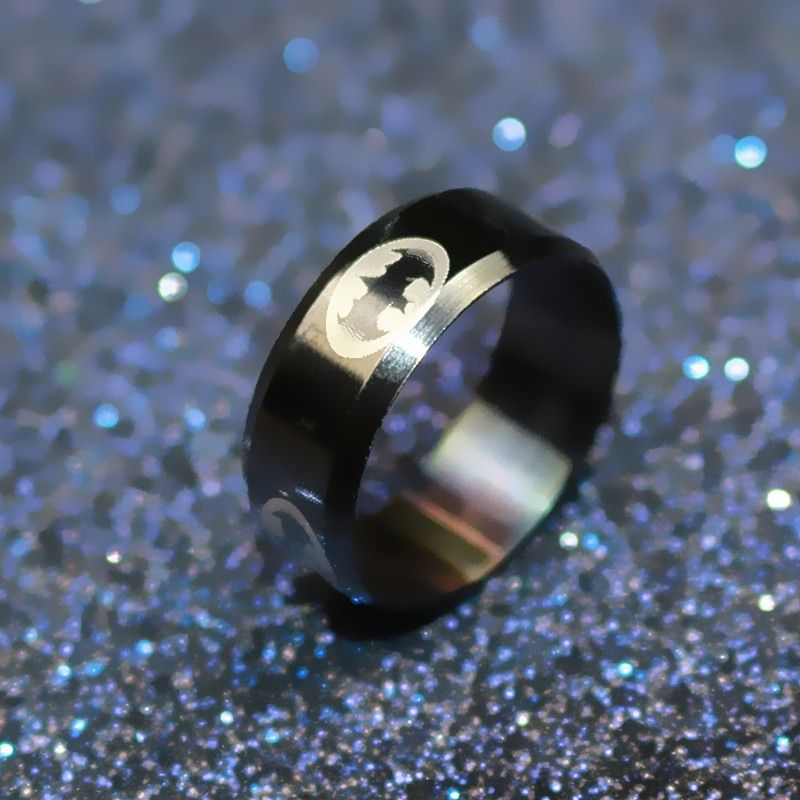 (1 pieces/lot)  Stainless Steel Ring Men Batman Rings For Women