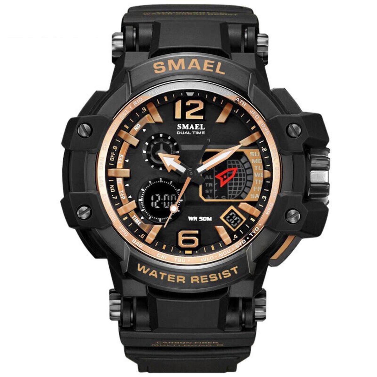 2020 SMAEL Men Watches White Casual Watches Men LED Digital 50M Waterproof Sport Watch S Shock Watch 1509 relogio masculino