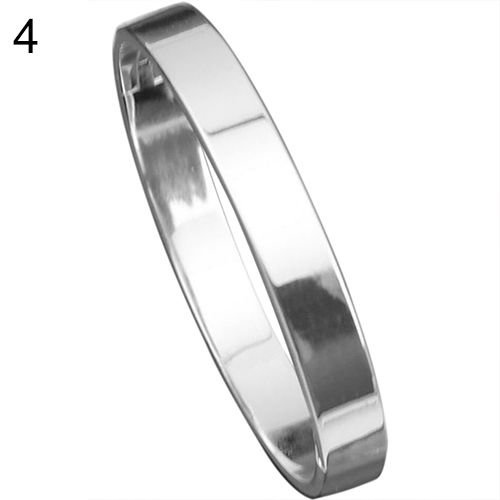 Men's Women's Copper Love Lover Polished Cuff Bangle Gift Bracelet Wristband