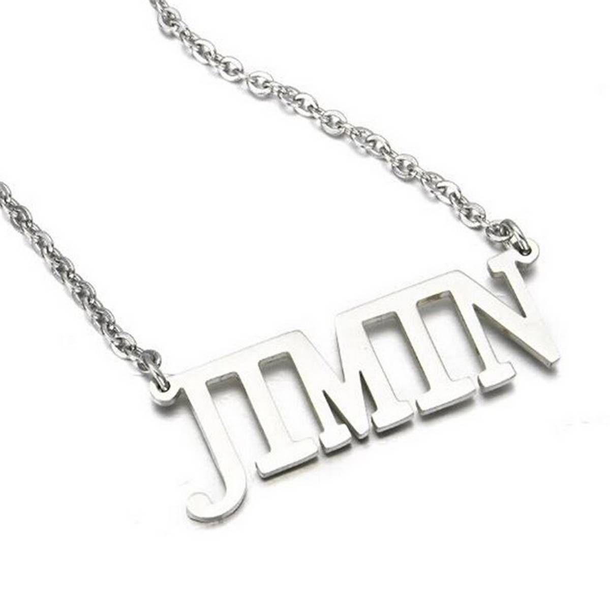 Hot KPOP Bangtan Boys Jin SUGA J-hope Jimin V RM Letters Pendant Necklace Choker Women Men Jewelry Accessories