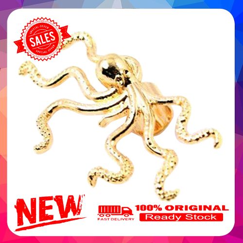 Fashion Women's Punk Rock Octopus Shape Ear Stud Cuff Clip Buckle Earring Gift