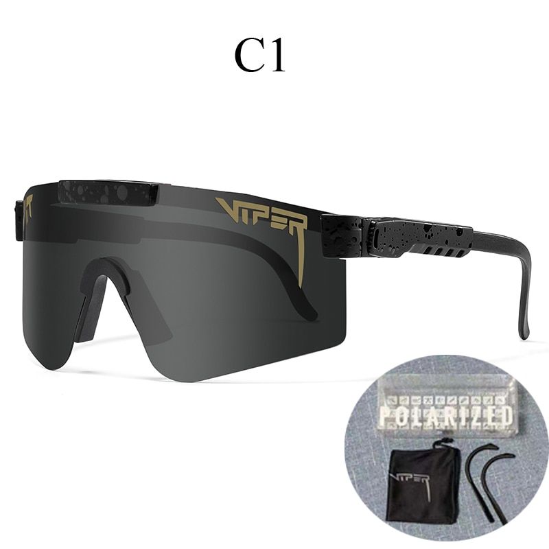 PIT VIPER   Sunglasses UV400  Fashion larized Eyewear Sun Glasses Outdoor M Goggles with Box-C01-Orial Box