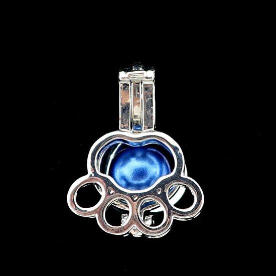 1pc Girl Crown Heart Eye of Horus Pearl Cage Bead Locket Pendant Aromatherapy Essential Oil Diffuser Jewelry Wholesale