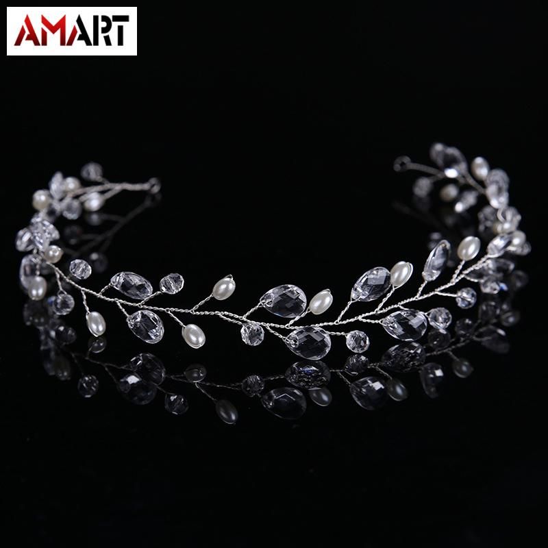 Fashion Tiara Comb Crystal Bouquet Bridal Wedding Party Hair Accessories