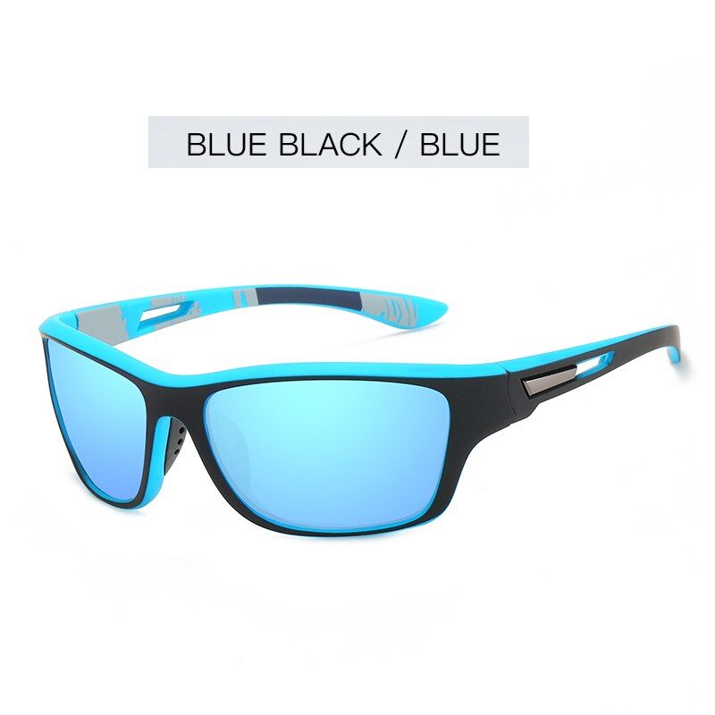 Blue Frame- BlueGlasses BagAoron Men Polarized Sunglasses Outdoor Sports Windproof sand Goggle Sun Glasses UV protection