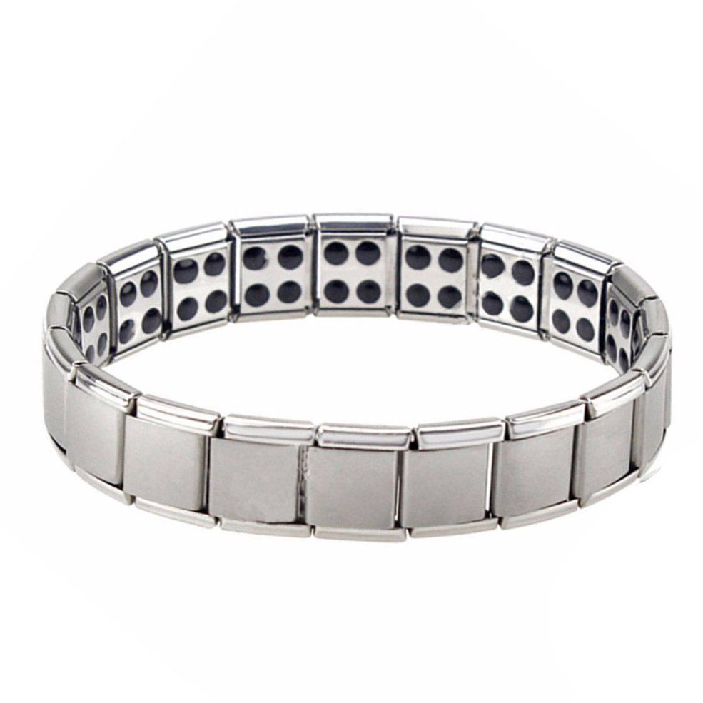 Magnetic Therapy Bracelet Stainless Steel Wristband Energy Magnet Bracelet