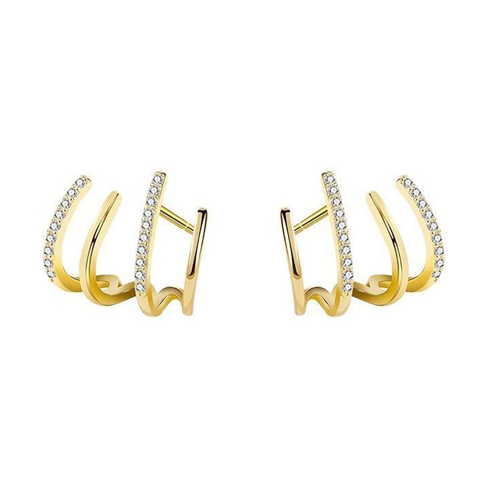 Stud Earrings Lightweight Personality Hollow-out Elegant Earrings