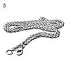 Men Braided Wheat Shape Stainless Steel Chain Neckle DIY Jewelry cessory
