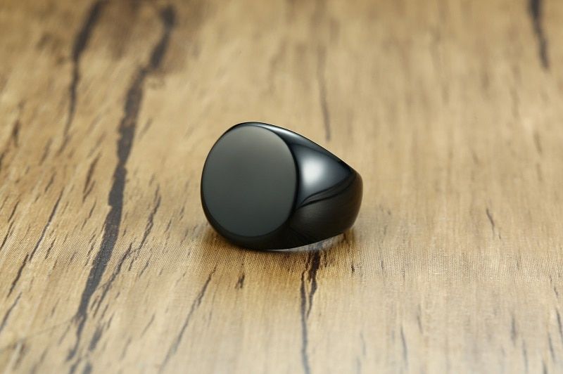 Fashion Black Silver Color Stainless Steel Mens Rings For Boy Friendship Men Jewelry Accessory Male Wholesale