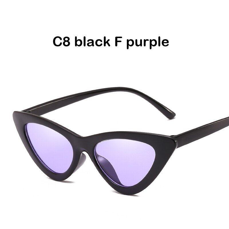 C8 black F purpleBANSTONE Vintage Women Sunglasses Cat eye Eyewear Brand Designer Retro Sunglass Female Oculos de sol UV400 Sun glasses