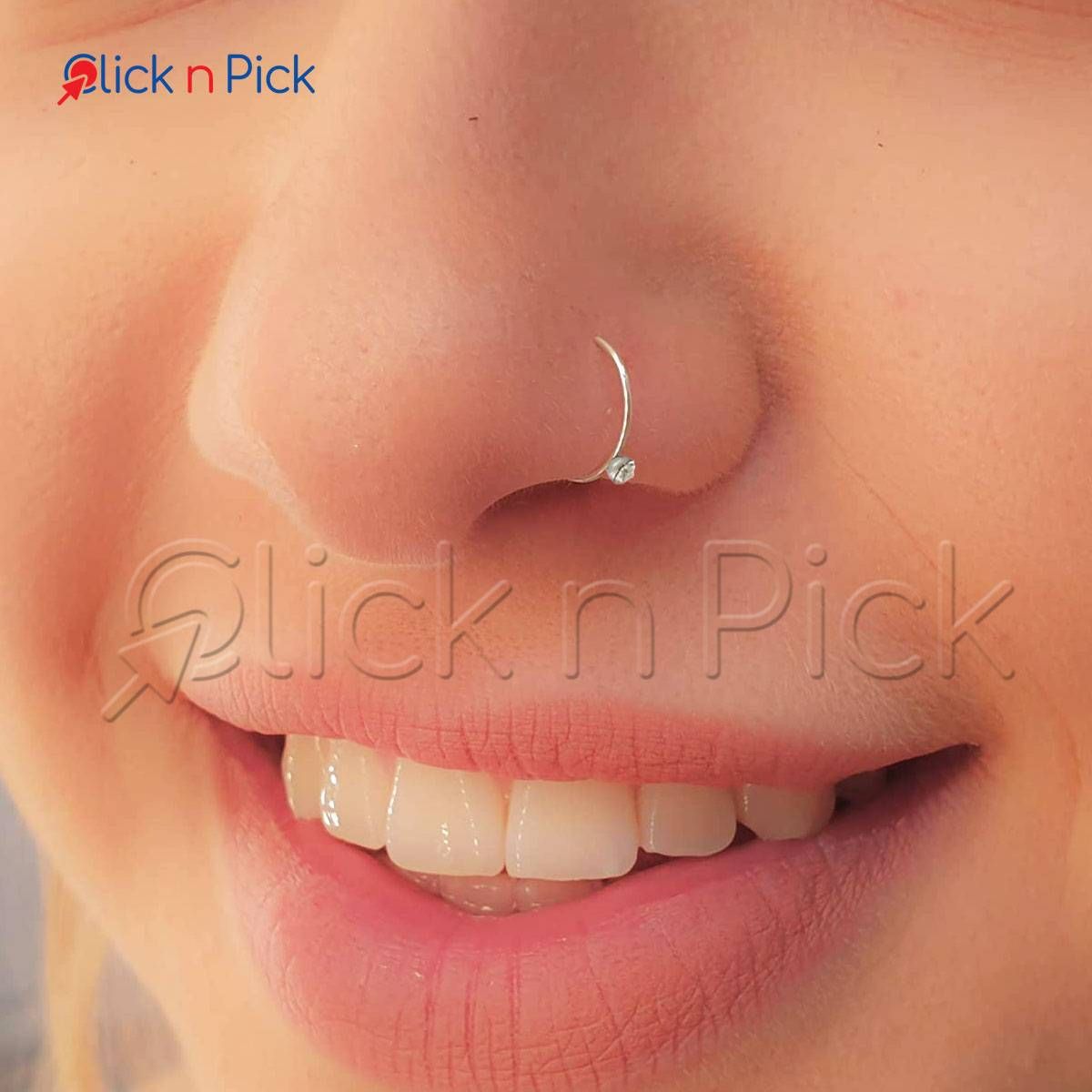 Nose Ring (Nose Hoop) Adjustable  Thin