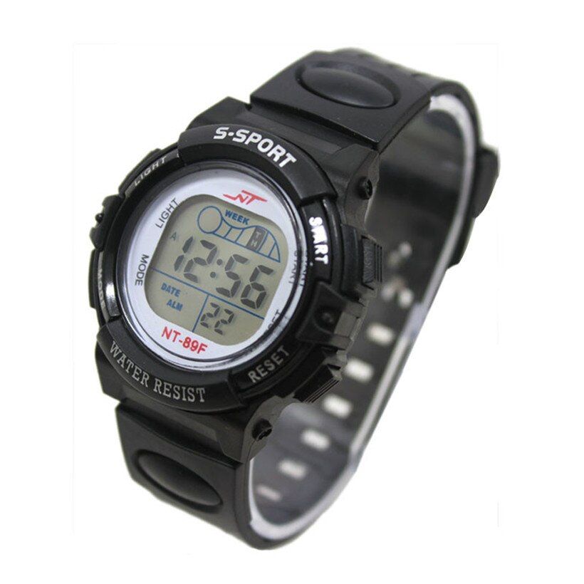 Waterproof Fashion Casual Children Kid Boy Digital LED Quartz Alarm Date Sports Wrist Watch relogio masculino  design