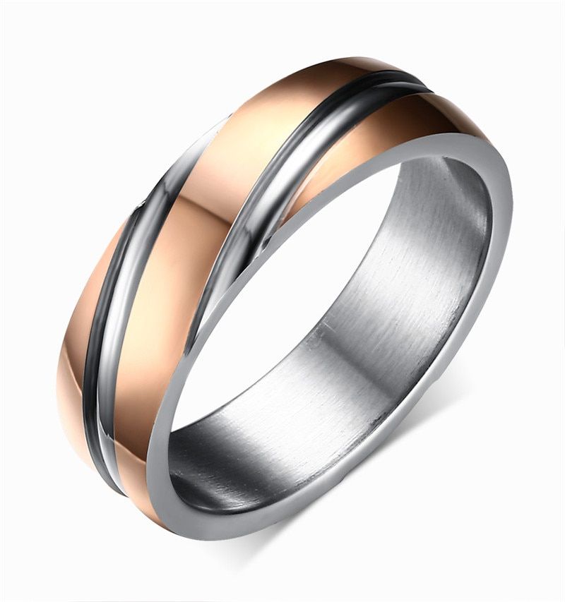 ZORCVENS 2020 New Punk Vintage Black Stainless Steel Engagement Rings For Women Men Classic Wedding Bands Party Jewelry