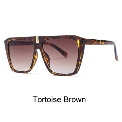 Tortoise BrownRalferty Oversized Sunglasses Women Men 2019 Fashion Brand Big Square Sun Glasses UV400 Sunglases Retro Shades Eyewear D20038