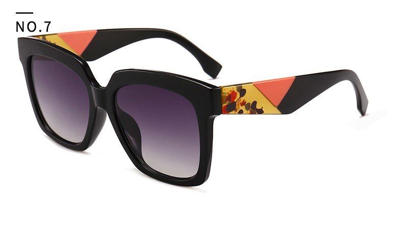 C7 black orange grey46025 Luxury Square Medusa Sunglasses Men Women Shades Trending Styles CCSPACE Vintage Brand Glasses Fashion Male Female Oculos