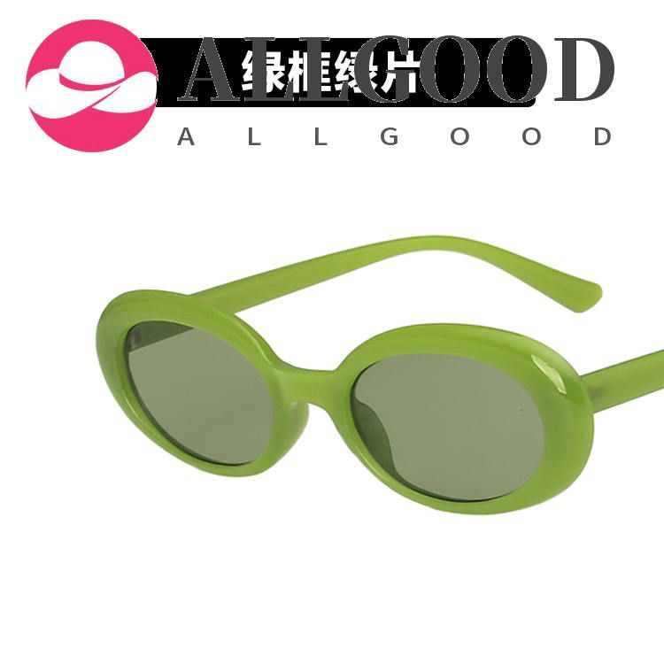 European and American retro oval sunglasses female Korean version of the Hong Kong style sunglasses male jump di