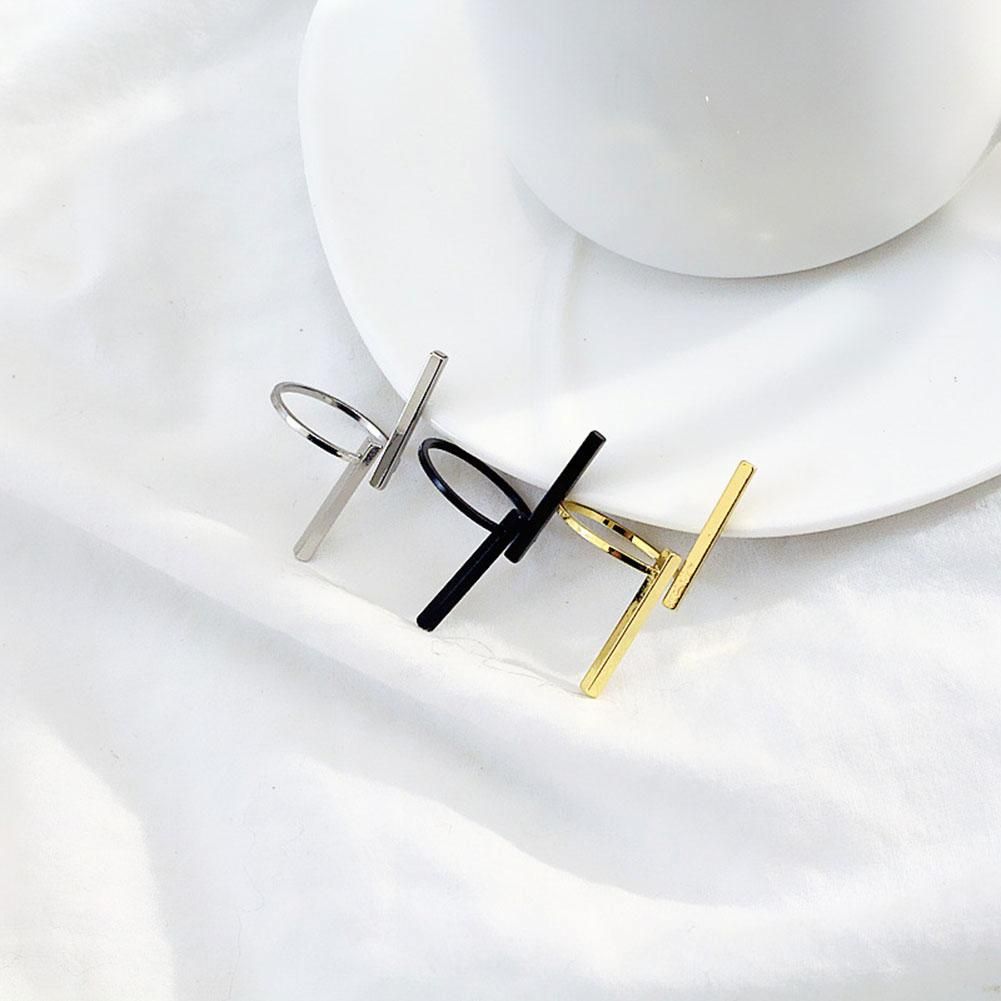 Fashion Creative Minimalist Street Style Opening Geometric Open Ring Women Men Jewelry Gift