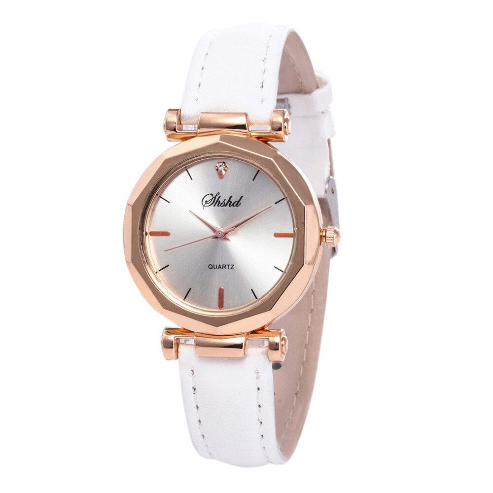 Women Watch Rhinestone Fashion Exquisite Women Leather Casual Watch Luxury Analog Quartz Crystal Wristwatch Bracelet Watch 2021